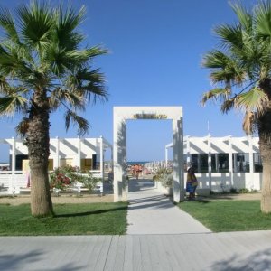 Haupteingang Bagno Rinato Torre Pedrera - Rimini Italien