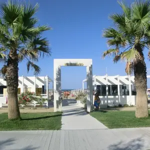 Haupteingang Bagno Rinato Torre Pedrera - Rimini Italien