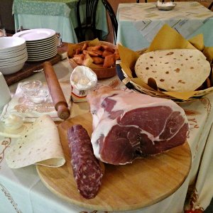 piadina avec salami